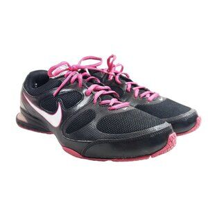 Nike Womens Size 10 Reax Run-7 Black & Pink Air Training Shoes
